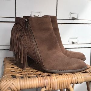 Fringe booties